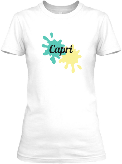 Capri White Camiseta Front