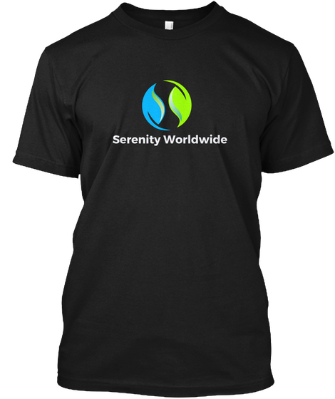 Serenity Worldwide Black T-Shirt Front