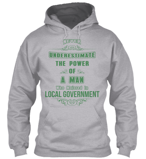 Local Government Sport Grey áo T-Shirt Front