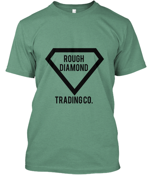 Rough Diamond Trading Co. Green Maglietta Front