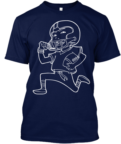 For All Ya Football Fans Navy Kaos Front