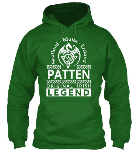 Scotland Wales Ireland Patten Original Irish Legend Irish Green T-Shirt Front