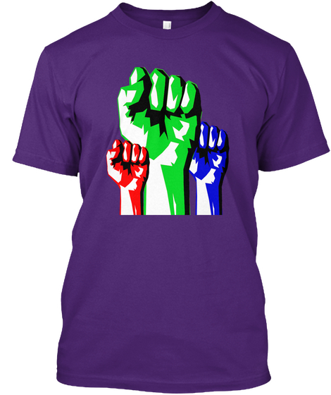 The Revolution Won't Be Televised!  Purple Camiseta Front
