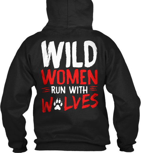 Wild Women Black T-Shirt Back