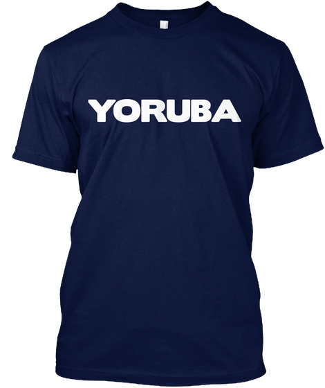 Yoruba Navy Camiseta Front