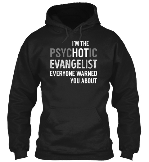 Evangelist Black T-Shirt Front