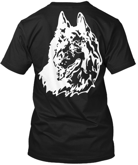 Wolves Black T-Shirt Back