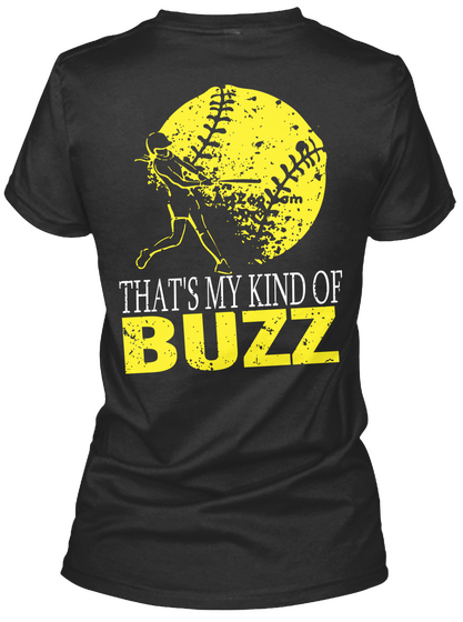 That's My Kind Of Buzz Black T-Shirt Back