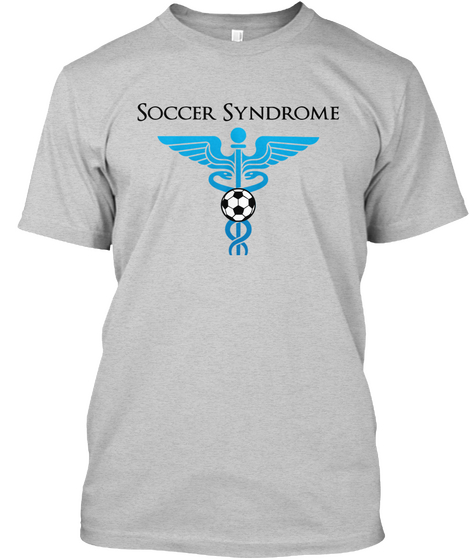 Soccer Syndrome Light Steel Kaos Front