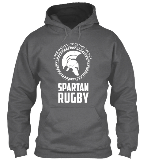 Look Shields Together We Win Spartan Rugby Dark Heather T-Shirt Front