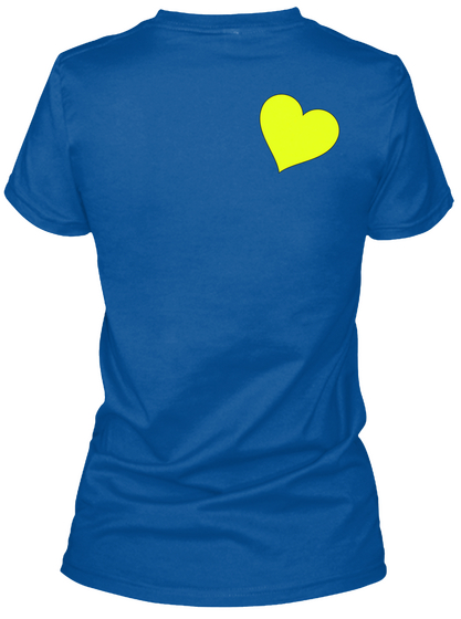 Mon Amour! My Love !  Royal T-Shirt Back