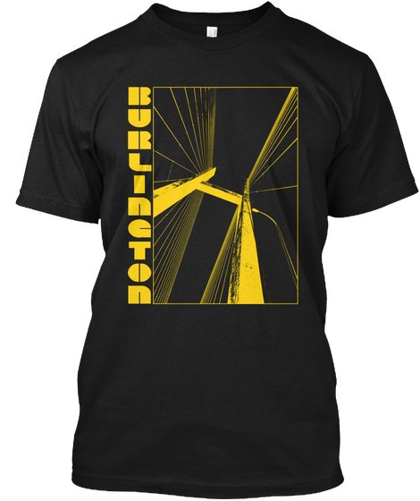 Burlington Bridge Shirt Black T-Shirt Front