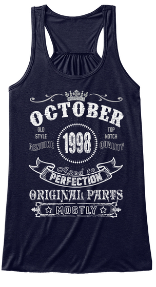 1998 October Aged To Perfection Midnight T-Shirt Front