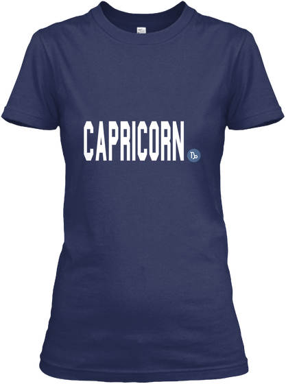 Capricorn Navy Camiseta Front