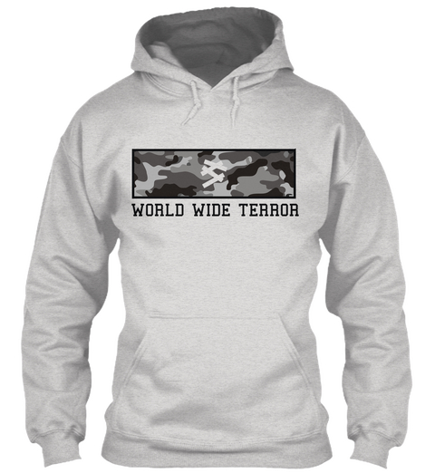 Suicidal Army World Wide Terror Limited  Ash Grey Kaos Front