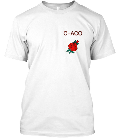 C+Aco White áo T-Shirt Front