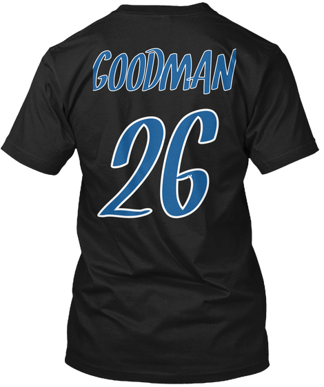 Goodman 26 Black T-Shirt Back