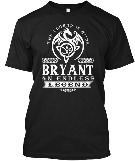 The Legend Is Alive Bryant An Endless Legend Black Camiseta Front