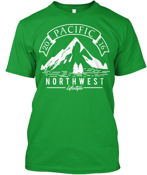 Pacific 2016 Northwest Lifestyle Kelly Green T-Shirt Front