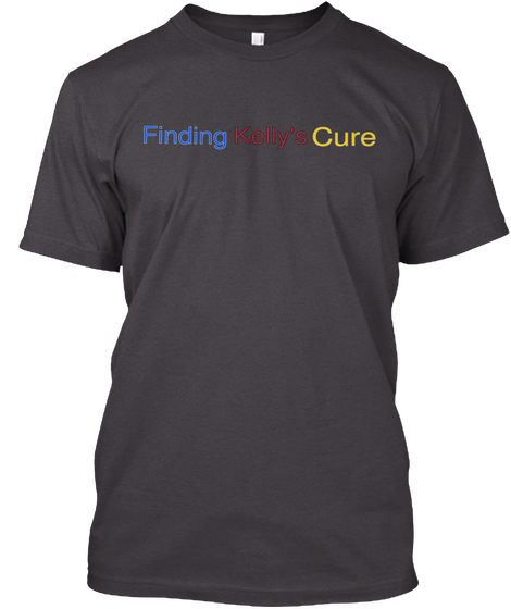 Finding Kelly's Cure Heathered Charcoal  áo T-Shirt Front