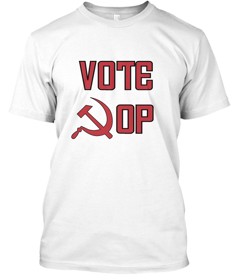Vote

 Op White Camiseta Front