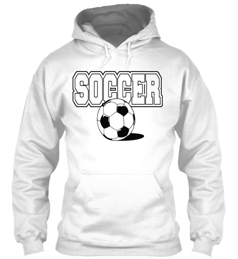 Soccer White Kaos Front