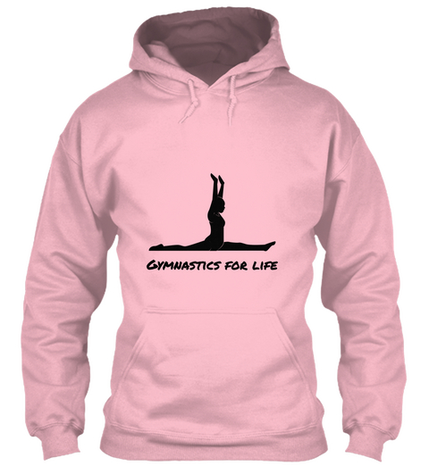 Gymnastics For Life  Baby Pink T-Shirt Front