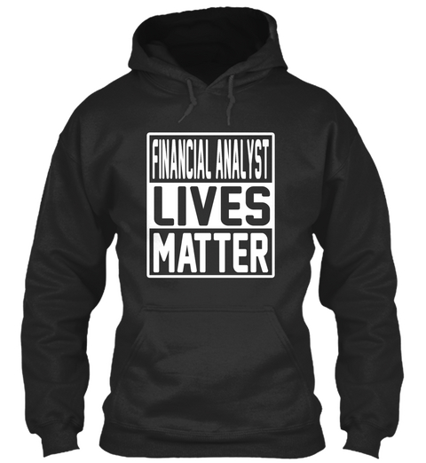 Financial Lives Matter Jet Black Camiseta Front