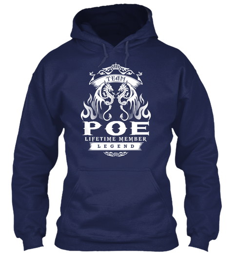 Team Poe Lifetime Member Legend Navy Maglietta Front