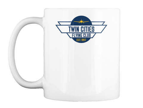 Twin Cities Flying Club White Maglietta Front