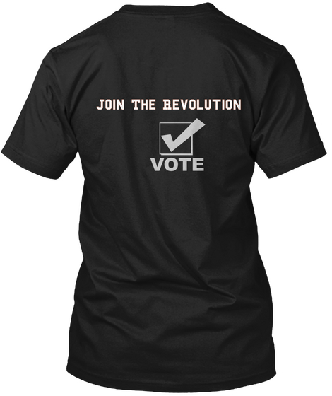 Join The Revolution Black Camiseta Back