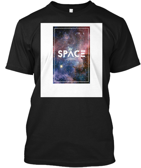 Space Black T-Shirt Front