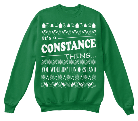 It's A Constance Thing You Wouldn't Understand Kelly Green  Maglietta Front