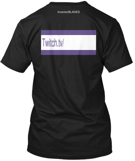 Twitch.Tv/ Black T-Shirt Back
