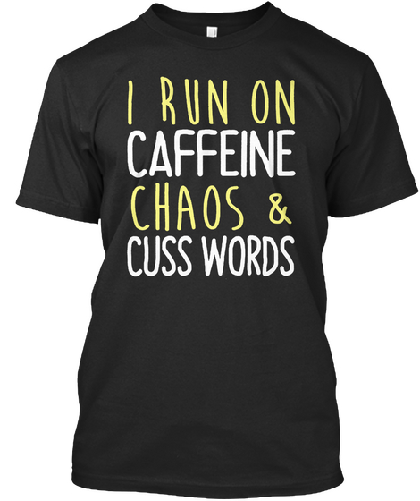 Chaos T Shirt Black áo T-Shirt Front