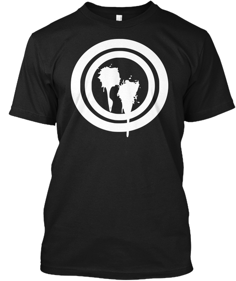 Cootie Shot! (White) Black áo T-Shirt Front