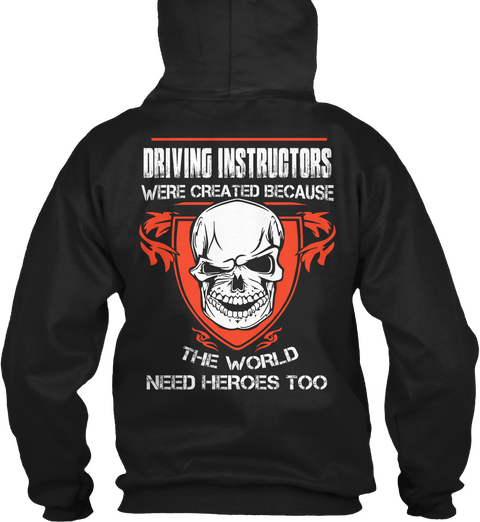 Driving Instructors Black áo T-Shirt Back