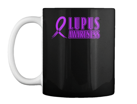 Lupus Awareness Battle Mug Black Camiseta Front