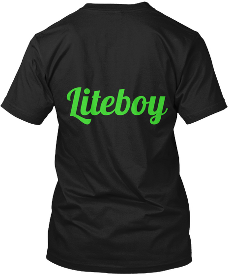 Liteboy  Black Camiseta Back