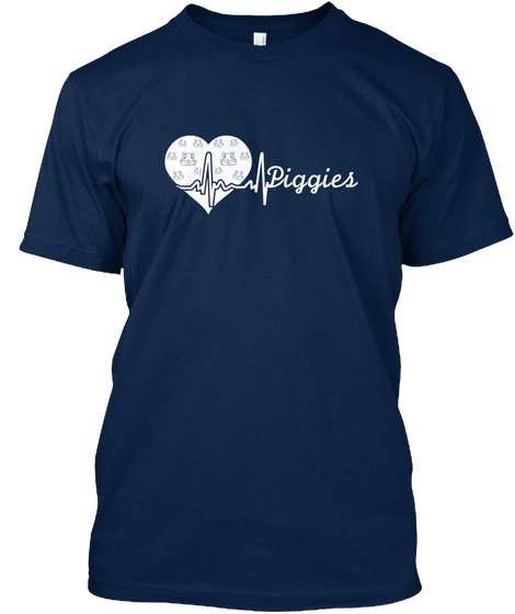 Piggies Navy Camiseta Front