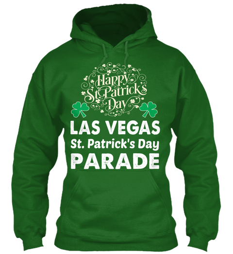 Happy St Patrick's Day Las Vegas St Patrick's Day Parade Irish Green T-Shirt Front