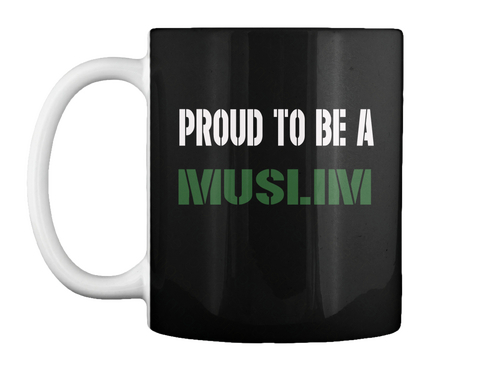 Proud To Be A Muslim Black Camiseta Front