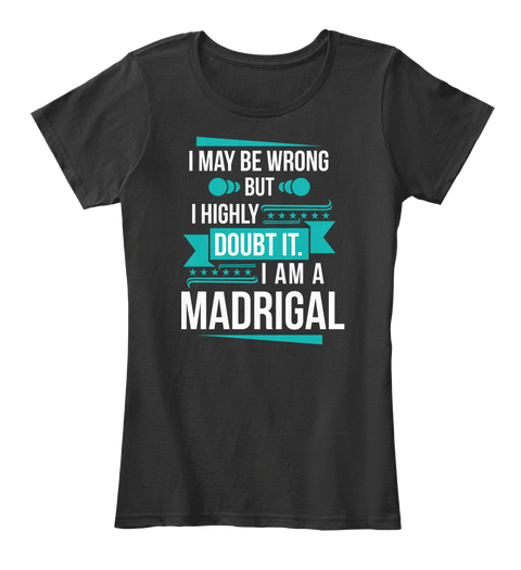 Madrigal   Don't Doubt Black T-Shirt Front