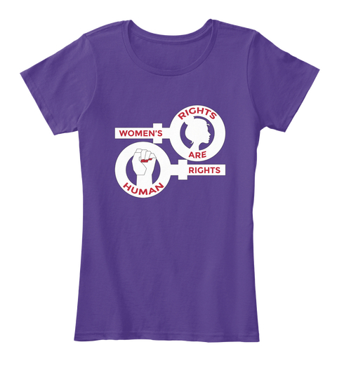 Iwd 2017 Women's Rights Tee Purple T-Shirt Front