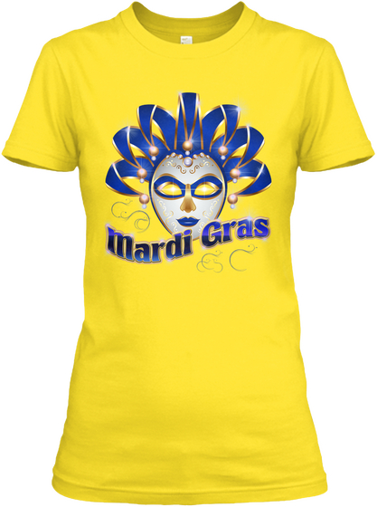 Mardi Gras Daisy T-Shirt Front