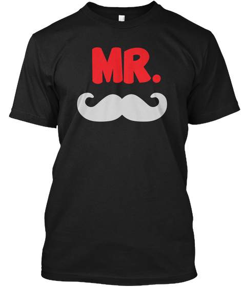 Mr. Tshirt | Limited Edition  Black T-Shirt Front
