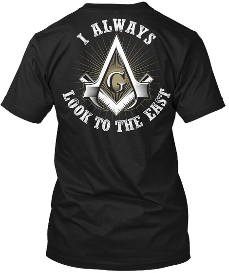 G I Always Look To The East Black áo T-Shirt Back