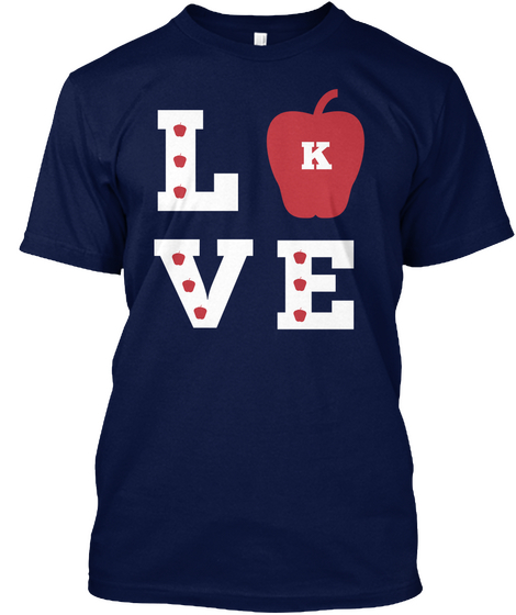 Love K Navy Camiseta Front