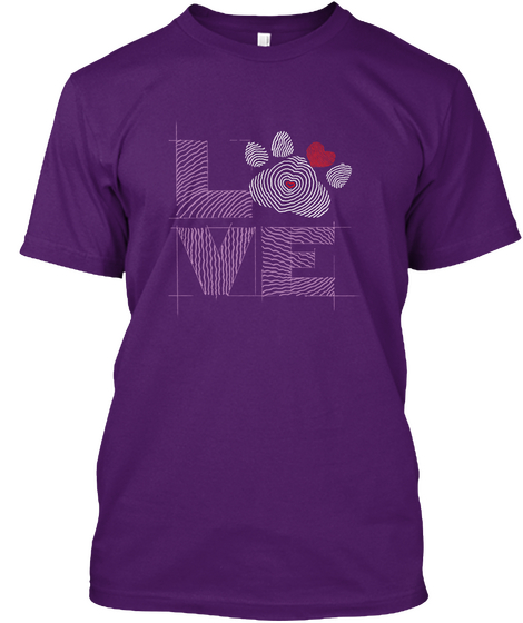 Love Purple Camiseta Front