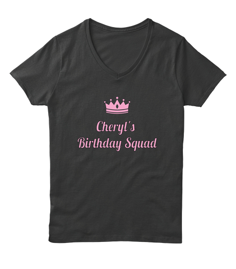 Cheryl's Birthday Squad Black Camiseta Front